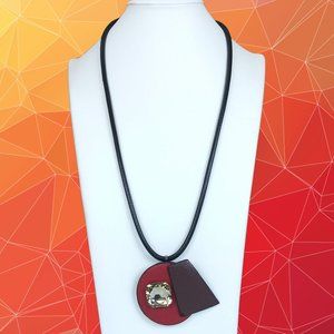 High Vibe Handmade Leather Pendant Cord Necklace